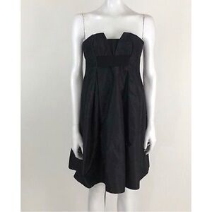 Tara Jarmon Size 38 US 6 Silk Strapless Dress